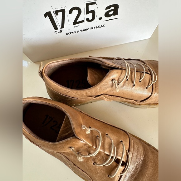 1725.A Pike Sneakers - tan and bronze leather made in Italy 38 - Picture 8 of 8